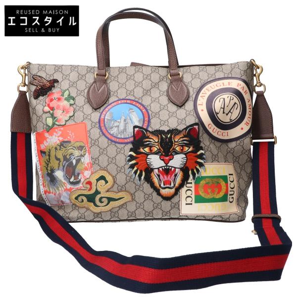 GUCCI グッチ 474085 GGスプリーム クーリエ 刺繍 2WAY