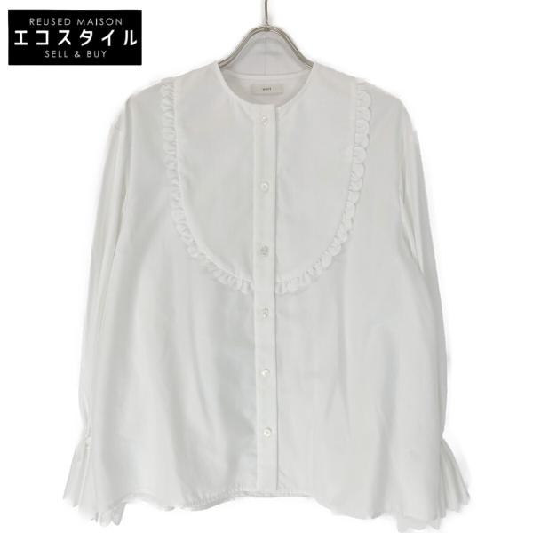 yori ヨリ 22AW ホワイト YR2221-106AW スカラップカットワーク