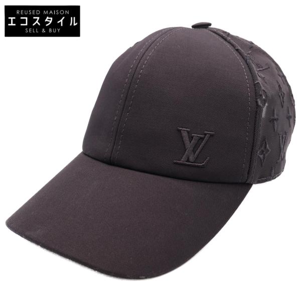 ルイ・ヴィトン 黒 ベースボールキャップ LOUIS VUITTON ルイヴィトン 23年製 M77114 キャップ・ベース