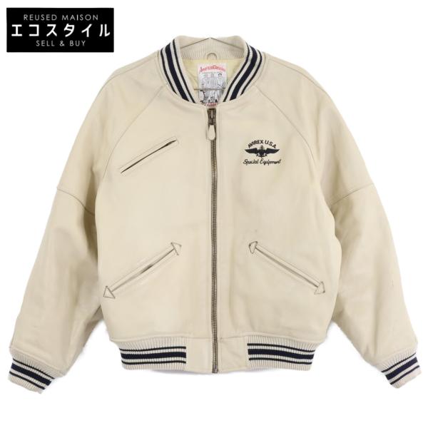 AVIREX（アヴィレックス） レザー スタジアムジャンパー スタジャン