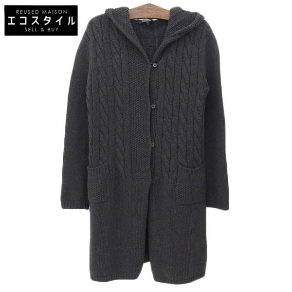 マレーラ MaxMaraカシミヤ混　チェスターコート M〜L相当　チャコール hugall_rc-itvbm5e9mqw0-xojz