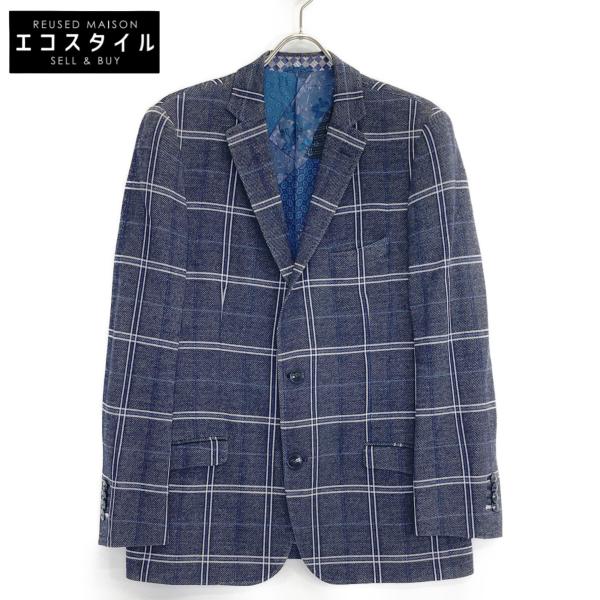 ETRO エトロ 161-1187Q-1141 カシミヤ混 New Jersey ウインドペーン 