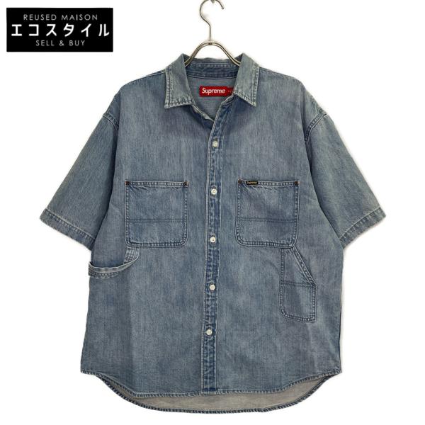 【中古・24SS・S】 SUPREME DENIM PAINTER SHIRT Supreme Loose Fit S/S Denim Painter Shirt 4colors SS25 | eBay