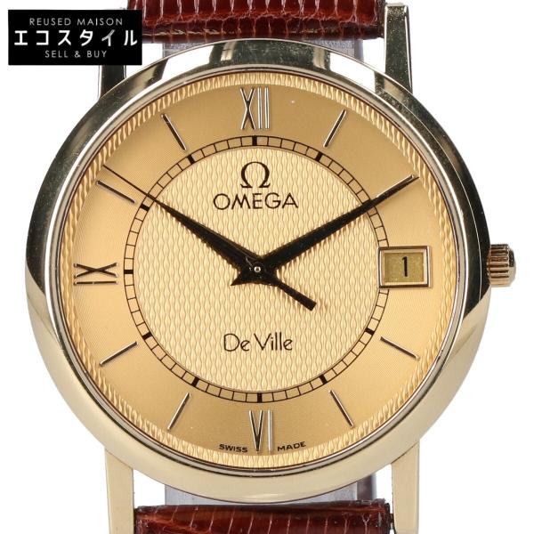 OMEGA オメガ 1532 750YG デビル デイト 金無垢 クォーツ 腕時計