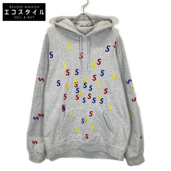 シュプリーム 21SS グレー Embroidered S Hooded Sweatshirt XXL Supreme（シュプリーム） 21SS グレー Embroidered S Hooded