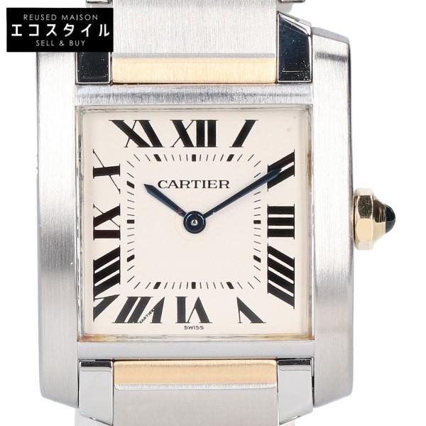 カルティエ W51006Q4 タンクフランセーズMM SS×YG クオーツウォッチ Cartier（カルティエ） W51006Q4 タンクフランセーズMM SS×YG クオーツ