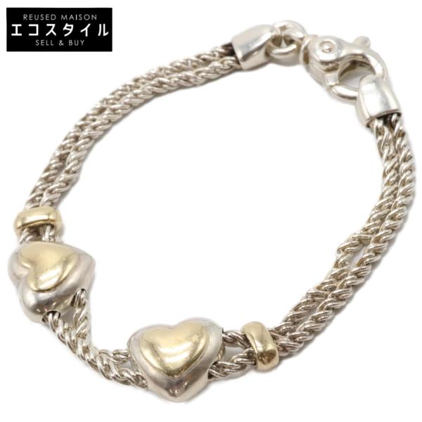 TIFFANY&Co. TIFFANY＆Co. ティファニー 925/750 ダブルハート