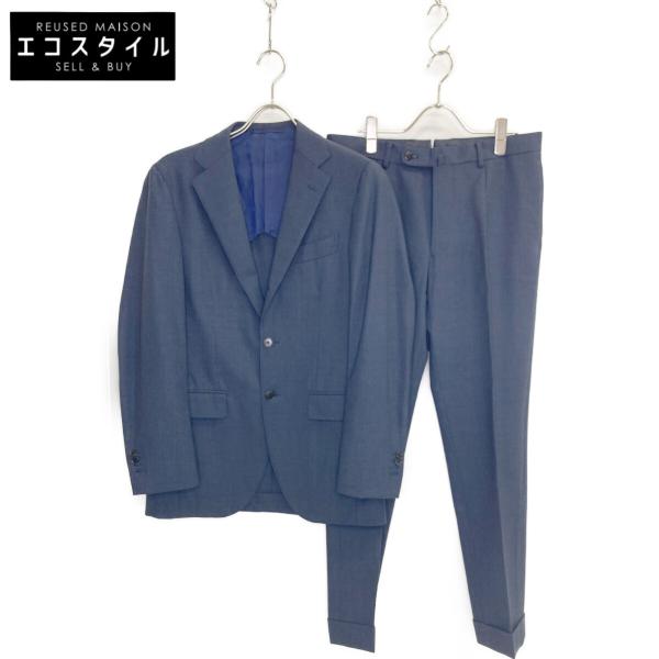 BEAMS F ビームスエフ ネイビー CANONICO 3 BUTTONS 4PLY SUIT スーツ 