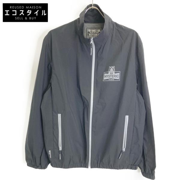 ヒステリックグラマー ナイロン ブルゾン ビックロゴ 入り HYSTERIC GLAMOUR ヒステリックグラマー 02223AB17 ブラック SEE