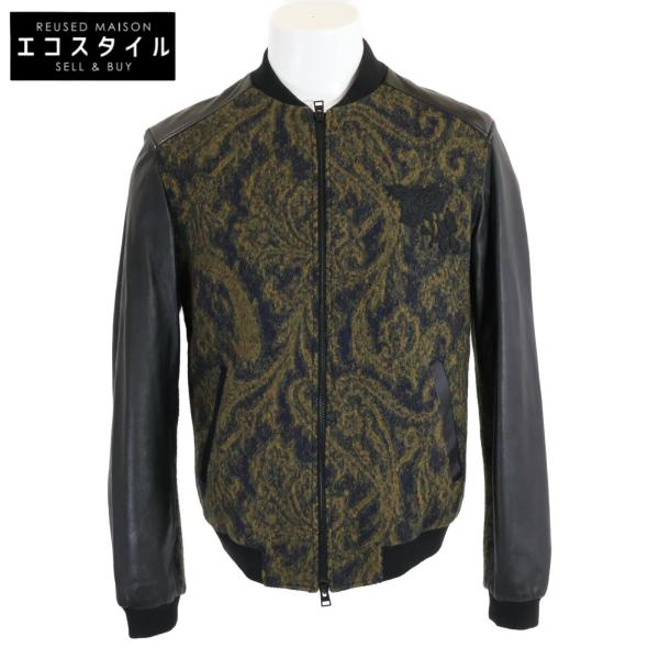 ETRO（エトロ） 美品/国内正規 182-1L720-9547 レザーxウール ジップ