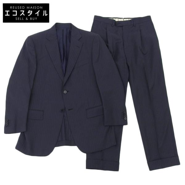 Ermenegildo Zegna ゼニア ストライプ ウールセットアップスーツ Zegna ゼニア ストライプ スーツ セットアップ ウール100% AB6 - メルカリ