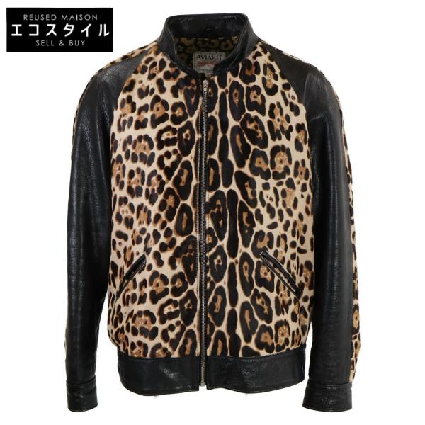 本日のみ限定価格　ルイスレザー　イギーポップ ハラコ　ライダース　size42 Lewis Leathers ルイスレザー IGGY POP'S JACKET レオパード