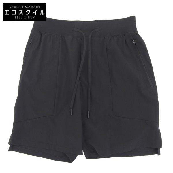 美品 lululemon ルルレモン ライナーレスショート パンツ ボトムス メンズ ブラック XS LM7BHNS