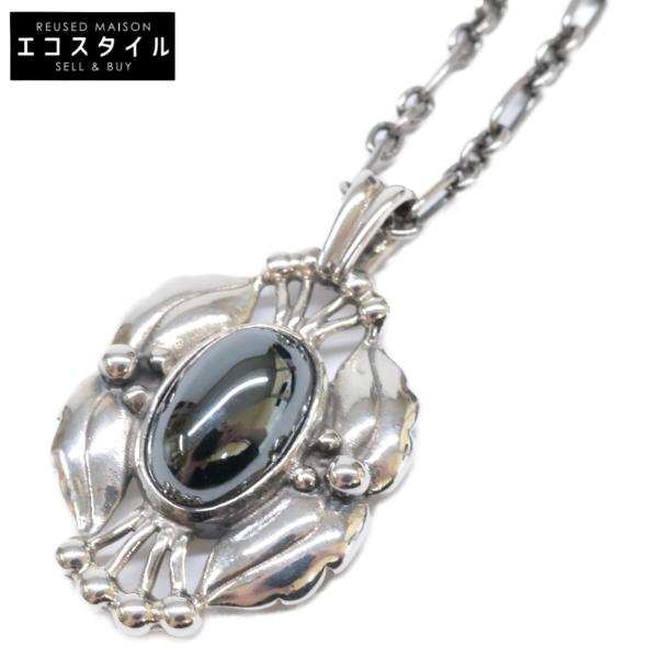 925S ジョージジェンセン 2000 ヘマタイト ペンダント ネックレス 美品 GEORG JENSEN ジョージジェンセン 925S 2000 イヤー