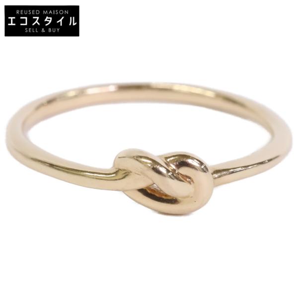 ete（エテ） 美品 K10 ノット ピンキー リング 指輪 イエローゴールド