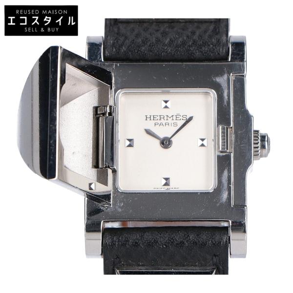 HERMES エルメス □N刻印 ME3.210 SS メドール エプソン クオーツ
