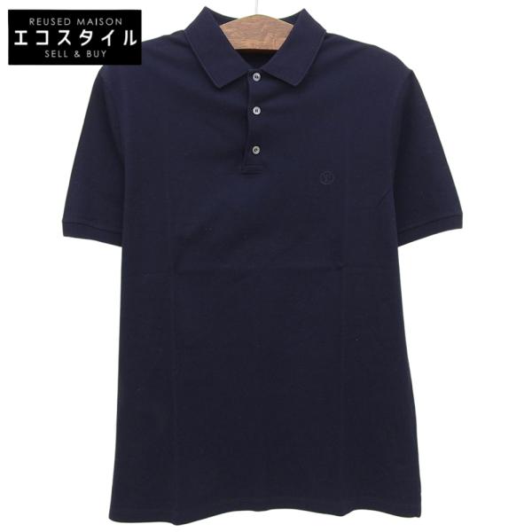 美品 LOUIS VUITTON ルイヴィトン コットン LVロゴ 半袖ポロシャツ