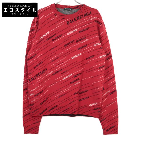 BALENCIAGA（バレンシアガ） 19SS 555381 レッド ジャガードロゴ