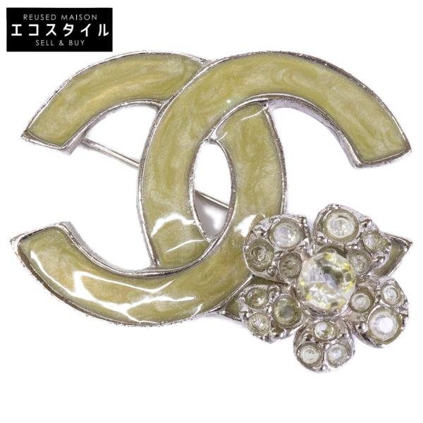 CHANEL（シャネル） 04P ココマーク/カメリア ラインストーン ブローチ