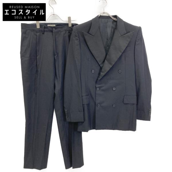 BOTTEGA VENETA ボッテガヴェネタ ネイビー ウール ダブル スーツ 48