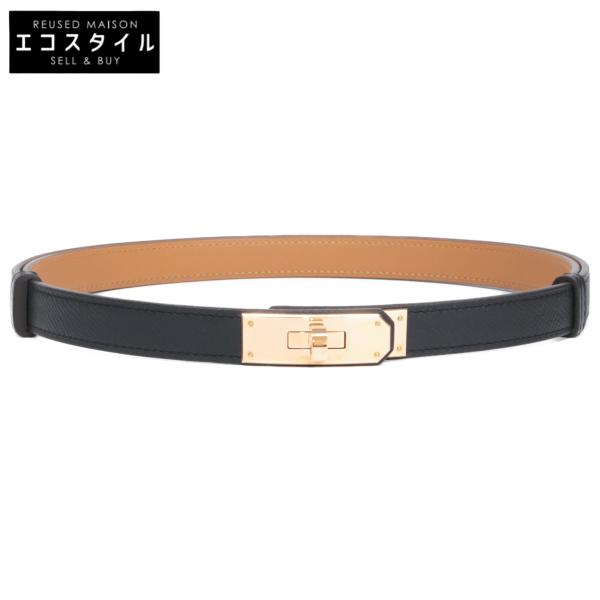 新品同様 HERMES エルメス K刻 ヴォーエプソン ケリーベルト18 ベルト