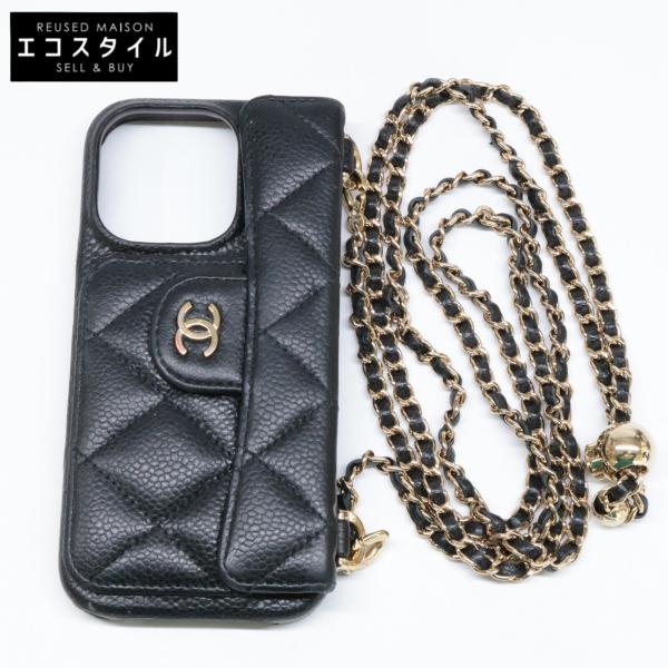 CHANEL キャビアスキン iPhone 13 pro ケース チェーン 黒 楽天市場】シャネル CHANEL マトラッセ iPhone13Pro iPhone13プロ