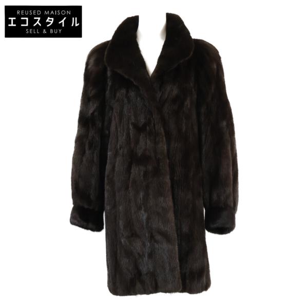 BLACK GLAMA ブラックグラマ ミンク コート ダークブラウン レディース