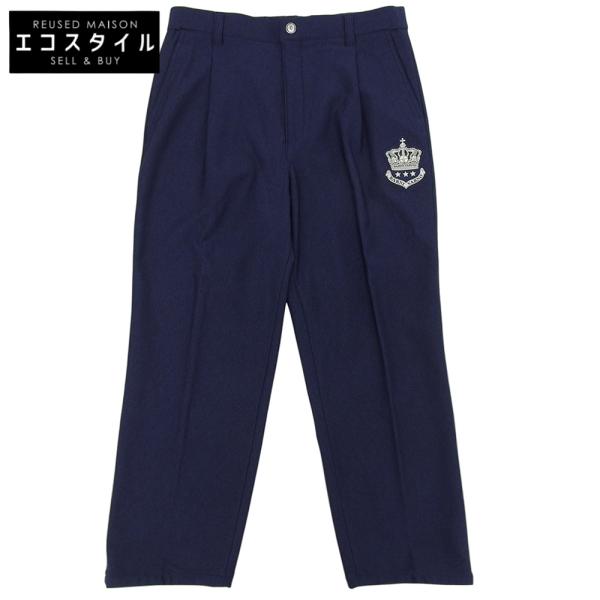 新品同様 BARNIVARNO バーニヴァーノ ナイロン混 ワッペン パンツ