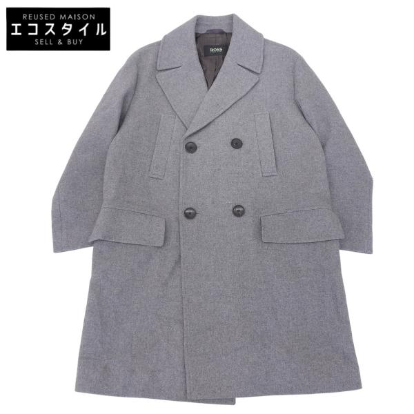 美品 HUGO BOSS ヒューゴボス チェスターコート ウール アウター