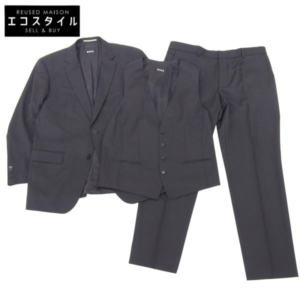 新品同様 BOSS ボス ONE THE SU1T スリムフィット GUABELLO生地 ウール