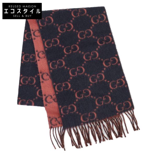 GUCCI ピンク フリンジマフラー GUCCI ピンク フリンジマフラー GUCCI ピンク マフラー ストール