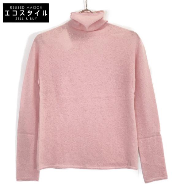 TOYOBOSHI トウヨウボウシ 糸衣 SUWA 13IT-PC3102 ピンク カシミヤ タートルネックセーター ピンク 1 トップス カシミヤ レディース 中古