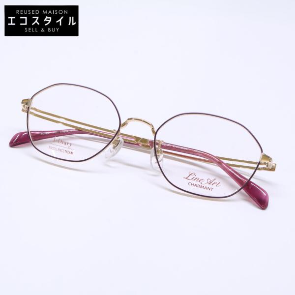 ■商品番号：2889900000119331■商品情報ブランド）ラインアートシャルマンタイプ）【新品同様】XL1655 VO デモレンズ ヘキサゴンシェイプ メガネフレームカラー）バイオレット素材）チタンサイズ）Ｗ12.7cmレンズ：3.8...