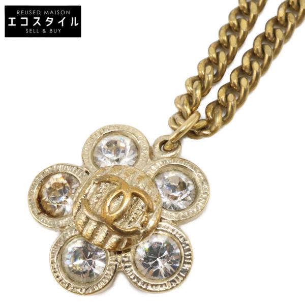 CHANEL シャネル　花型ストーン付き CHANEL（シャネル） 06A ラインストーン ココマーク フラワーモチーフ