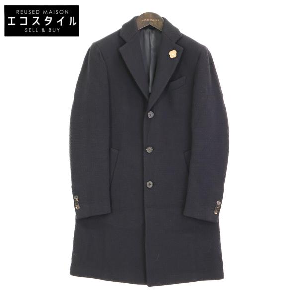 LARDINI（ラルディーニ） JJ23177AQ ネイビー ウール チェスターコート