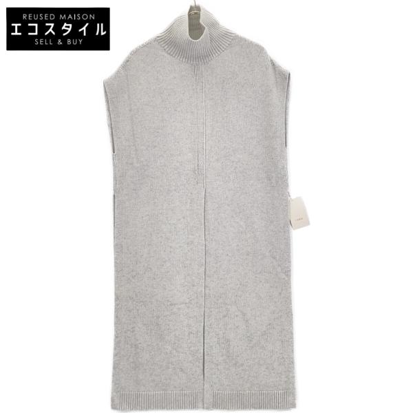 LE PHIL ルフィルウールカシミヤニットベスト LE PHIL ル フィル グレー 23年 ウールニット ロング ベスト ジレ F