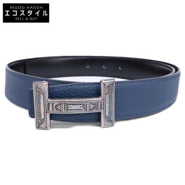 HERMES エルメス B刻印 Ag925 トゥアレグバックル グレインレザー