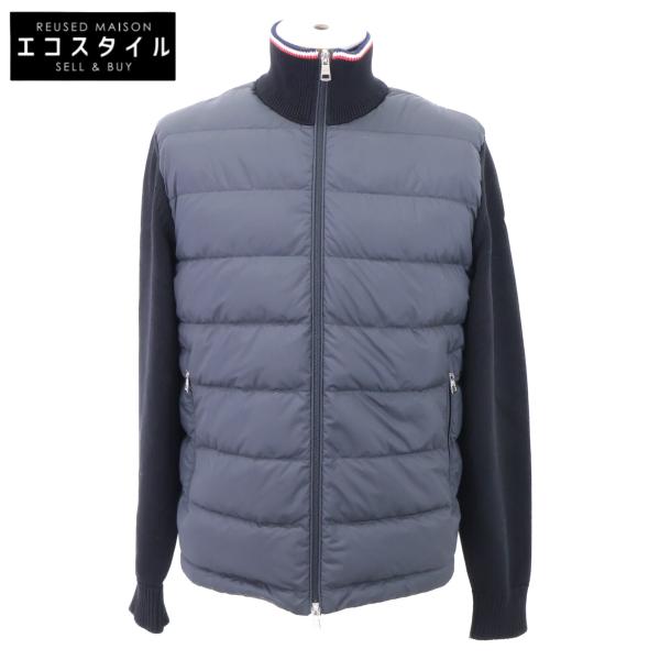 MONCLER モンクレール 【美品/25年製】K20919B00003 TRICOT CARDIGAN ニット/ダウン切替 ジップアップ ジャケット M MONCLER（モンクレール） 美品/25年製 K20919B00003 TRICOT CARDIGAN