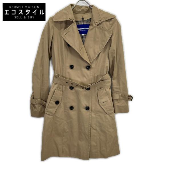 美品　バーバリーブルーレーベル　ノバチェック　ボアライナー付　モッズコート　38 BURBERRY BLUE LABEL（バーバリーブルーレーベル） E1A17-830-42