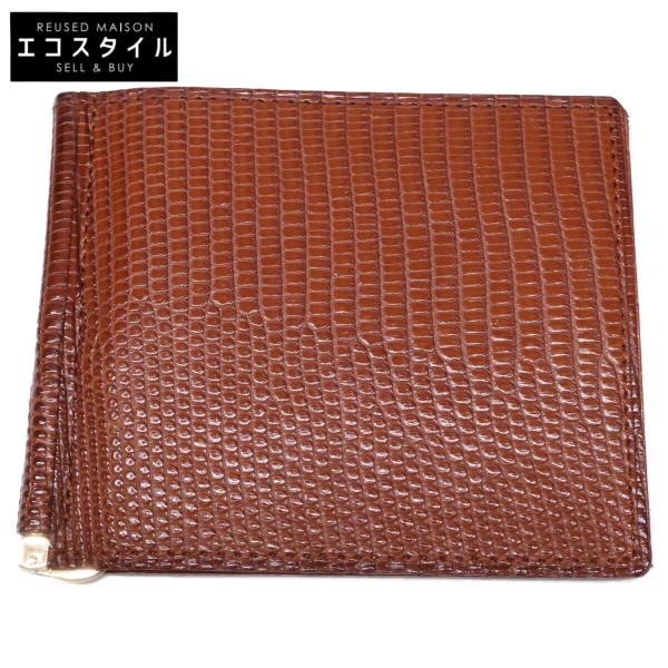 美品 GANZO ガンゾ 57780-50 LIZARD6 リザード6 マネークリップ メンズ