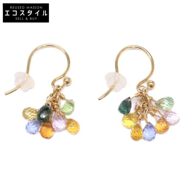 G*_様 agete アガット K18 マルチカラー ドロップストーン ピアス agete（アガット） 12069112004 Dear Precious Collection K18 マルチ