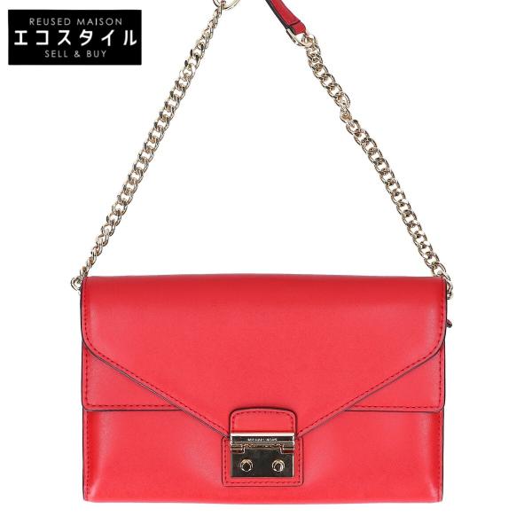 マイケルコース 【美品】32H7GSLC3L Sloan Leather Chain Wallet レザーチェーンウォレット/ MICHAEL KORS（マイケルコース） 美品 32H7GSLC3L Sloan レザー