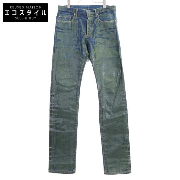 dior homme 03aw ラスターコーティング デニム 26 エディ期 DIOR ディオール 03AW ラスターコーティング Waxed Hedi デニムパンツ