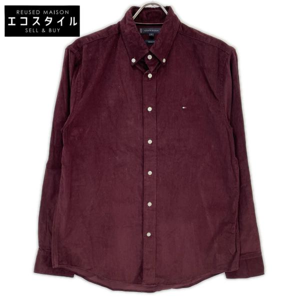 美品/  TOMMY HILFIGER トミーヒルフィガー MW42096 25年 ソリッドコーデュロイシャツ M メンズ