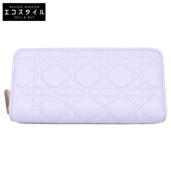 DIOR ディオール Lady Dior Voyageur レディディオール ヴォワヤージュ カナージュ ラウンドジップ ウォレット DIOR ディオール Lady Dior Voyageur レディディオール ヴォワヤージュ