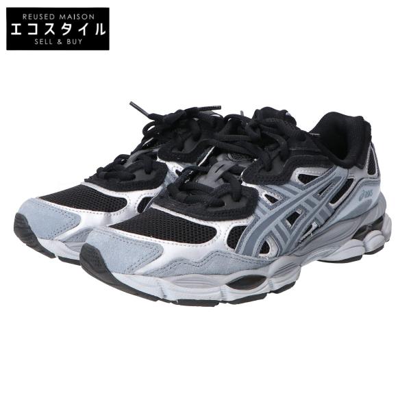 美品/ asics アシックス Black Fjord Grey 1203A383-003 Gel-NYC スニーカー 25cm BLACK/FJORD GREY メンズ