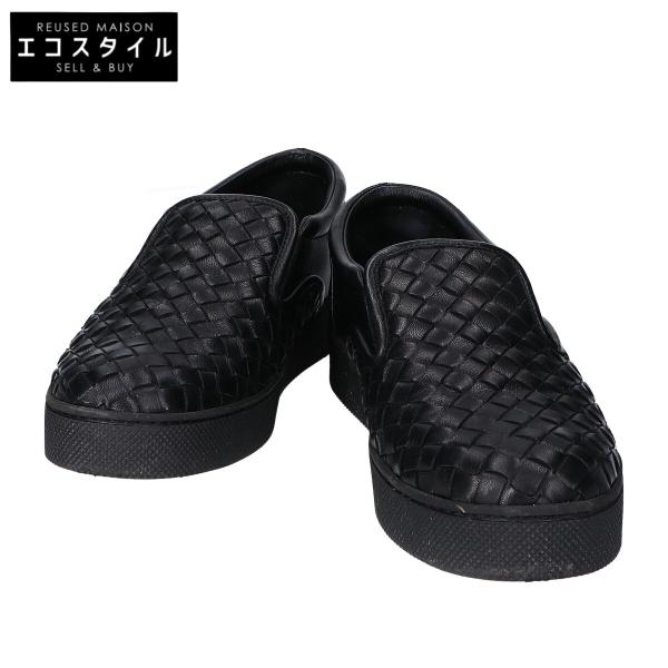 BOTTEGA VENETA ボッテガヴェネタ/イントレチャートバレエシューズ 36 1/2/36 1/2/Aランク/75【中古】 BOTTEGA VENETA ボッテガヴェネタ ブラック レザー イントレチャート