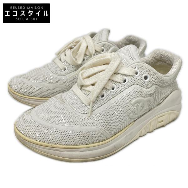 CHANEL（シャネル） G35936 ココマーク スパンコール スニーカー 35