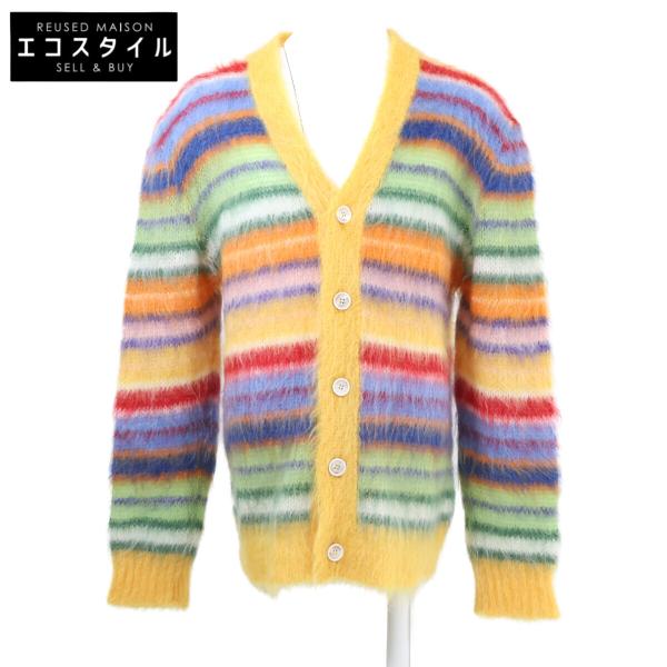 MARNI マルニ 【美品/国内正規】CDMG0051Q0 UFU107 ボーダー モヘア カーディガン 46 MARNI（マルニ） 美品/国内正規 CDMG0051Q0 UFU107 ボーダー モヘア