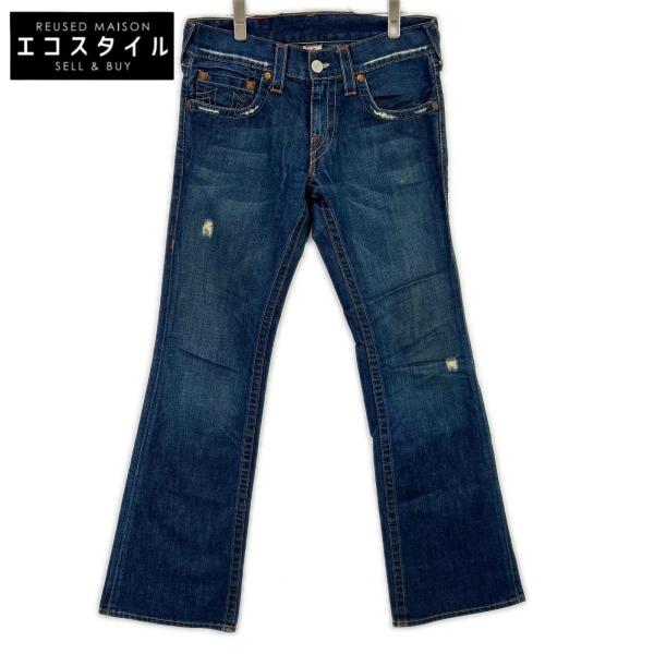 TRUE RELIGION トゥルーレリジョン 03802 TRM341 ブルー ♯802 ブーツカット デニムパンツ 30×33 TRUE RELIGION（トゥルーレリジョン） 03802 TRM341 ブルー ♯802